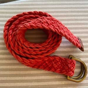 Polo Red/orange woven belt